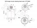 Vibration motor Type 370 6V 8500rpm single round